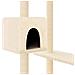 Albero Per Gatti Con Tiragraffi Crema 82 Cm - Foto miniatura 5