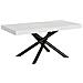 Tavolo Allungabile 90x180/440 Cm Famas Telaio Antracite - Bianco Frassino - Foto miniatura 6
