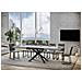 Tavolo Allungabile 90x180/440 Cm Famas Telaio Antracite - Bianco Frassino - Foto miniatura 3