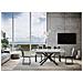 Tavolo Allungabile 90x180/440 Cm Famas Telaio Antracite - Bianco Frassino - Foto miniatura 5
