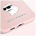 Cover Per Samsung Galaxy S23 Fe Design Choupette Silicone Rigido, Rosa Cipria - Foto miniatura 3