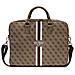 Borsa Porta Pc Per Computer Portatile 16'' Stripe 4g, Marrone - Foto miniatura 1