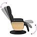 Poltrona Reclinabile Massaggiante Poggiapiedi Nera Similpelle - Foto miniatura 7