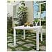 Tavolo In Resina Quadrato Effetto Rattan Bianco Quartet Table - Foto miniatura 3