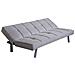Divano Letto 3 Posti Imbottito Salvaspazio Con Sistema Click Clak Grigio Scuro Fusion - Foto miniatura 2