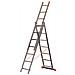 Scala Triplice Regolabile Ed Estensibile In Alluminio Lung. Max 3.44 Mt - Foto miniatura 2