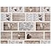 Copripiumino Sacco Piumone Pensieri Delicati Cotone Disegno Shabby Love Matrimoniale Beige - Foto miniatura 3