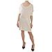 Abito Color Crema Con Scollo Tondo Al Ginocchio - It44-l - Foto miniatura 1