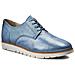 Donna D Kookean G Blu In Pelle Impermeabile Mezza Scarpa 36 - Foto miniatura 2