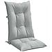 Cuscini Sedia Schiena Alta 6 Grigio Mélange 120x50x7 Tessuto - Foto miniatura 4