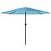 Ombrellone Giardino Con Palo In Acciaio Blu 388x388x248 Cm - Foto miniatura 3