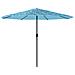 Ombrellone Giardino Con Palo In Acciaio Blu 388x388x248 Cm - Foto miniatura 4