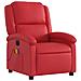 Poltrona Massaggio Elettrica Reclinabile Rosso Similpelle - Foto miniatura 4