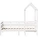 Dormeuse con Tetto 80x200 cm Bianco in Legno Massello di Pino - Foto miniatura 4