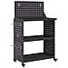 Carrello per Attrezzi con lo scaffale Nero 65 x 35 x 111 cm - Foto miniatura 1