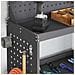 Carrello per Attrezzi con lo scaffale Nero 65 x 35 x 111 cm - Foto miniatura 4