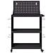 Carrello per Attrezzi con lo scaffale Nero 65 x 35 x 111 cm - Foto miniatura 5