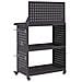 Carrello per Attrezzi con lo scaffale Nero 65 x 35 x 111 cm - Foto miniatura 7
