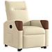 Poltrona Alzapersona Reclinabile Crema in Tessuto - Foto miniatura 4