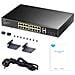 GS1018PS2 switch di rete Non gestito Gigabit Ethernet (10/100/1000) Supporto Power over Ethernet (PoE) Nero - Foto miniatura 4