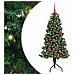 Albero di Natale Artificiale Angolare con 150 LED Verde 150 cm - Foto miniatura 1