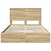 Letto con Contenitore con testiera Rovere Sonoma 135 x 190 cm - Foto miniatura 8