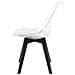 Sedia RIXK - Trasparente con gambe nere x 3 - Foto miniatura 4