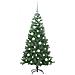 Albero di Natale con 150 LED con supporto Verde 120 cm PVC - Foto miniatura 4