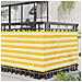 Schermo da balcone Giallo e Bianco 100 x 500 cm Tessuto Oxford - Foto miniatura 3