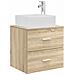 Mobile Lavabo da Parete Rovere Sonoma 53 x 34,5 x 63 cm - Foto miniatura 1