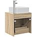 Mobile Lavabo da Parete Rovere Sonoma 53 x 34,5 x 63 cm - Foto miniatura 4