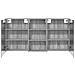 Set di Armadi da Bagno con lo scaffale 3 pcs 140 x 14,5 x 70 cm - Foto miniatura 7