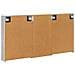 Set di Armadi da Bagno con lo scaffale 3 pcs 140 x 14,5 x 70 cm - Foto miniatura 9