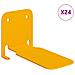 Mensola Flottante Invisibile A parete 24 pcs Giallo senape - Foto miniatura 4