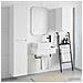 Set di mobili per il bagno 3 pz Bianco Lucido - Foto miniatura 3