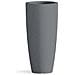 Vaso Agave In Resina Tondo Grigio H70 Ø 33Cm - Foto miniatura 1