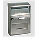 Cassetta Postale Con Tettuccio Per Esterno Serie Effe Acciaio Inox - Cassetta Post. Ft Evo Acc. 22x32,5 Ftixl - Foto miniatura 4