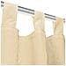2 Pz Tende In Micro Raso Con Passanti 140x245 Cm Beige - Foto miniatura 3