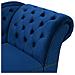 Chaise Longue Destra In Velluto Blu Nimes - Foto miniatura 21