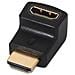 Adattatore angolato Hdmi (a) f HDMI (a) m nero - Foto miniatura 1