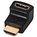 Adattatore angolato Hdmi (a) f HDMI (a) m nero - Foto miniatura 2