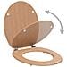 Copriwater 2 Pz Con Coperchio Rigido In Mdf Design Bamboo - Foto miniatura 3