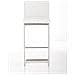 Sgabello Alto in Acciaio Inox Paros in Similpelle I Sgabello Bar Seduta 77 CM | Sgabello Design con Schienale E Poggiapiedi I Sedia Cucina Bianco - Foto miniatura 2