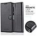 Custodia Compatibile Con Htc Desire 10 Lifestyle / Desire 825 In Nero Carbone - Coperchio Protettiva Con Chiusura Magnetica, Funzione Stand E Tasca Per Le Carte - Foto miniatura 2