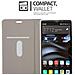 Custodia Compatibile Con Huawei Mate 8 In Grigio Nero - Coperchio Protettiva Con Chiusura Magnetica, Funzione Stand E Tasca Per Le Carte - Foto miniatura 5