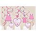 Set 12 Pendenti Swirl 45 Cm Vestitini-shower With Love Girl, Multicolore, Taglia Usa, 7am671489 - Foto miniatura 2