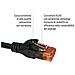 Welly Wy40150 Godetevi Cavo Di Rete Patch Cat. 6 U / Utp Gigabit Ethernet Lan Rj45, Lunghezza 0,5 M, Pvc, Cca, Awg 24/7, Nero - Foto miniatura 4