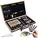 Art Kit Genova 89 Pz. Artist Studio Qualit Di Legno Di Caso Pinewood Box Incl. All Media Accessori Per Gli Artisti - Foto miniatura 1