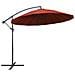 Ombrellone a Sbalzo Terracotta 3 m Palo in Alluminio - Foto miniatura 1