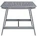 Tavolo da Pranzo da Giardino Grigio 88x88x74 cm Massello Acacia - Foto miniatura 2